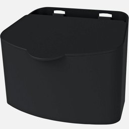Saleiro Plástico 500g Sal Cozinha Bancada Comida Casa Atuale Preto - 2