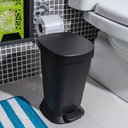 Ver imagem 3 de Lixeira Com Pedal E Balde Square 5 Litros Quadrada Cozinha Preta