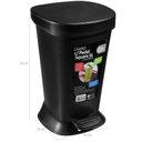 Ver imagem 2 de Lixeira Com Pedal E Balde Square 5 Litros Quadrada Cozinha Preta