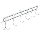 Ver imagem 2 de Suporte Multiuso Para Parede Vassoura Utensílios Aço Cromado