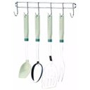 Ver imagem 1 de Suporte Multiuso Para Parede Vassoura Utensílios Aço Cromado