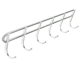 Suporte Multiuso Para Parede Vassoura Utensílios Aço Cromado - 3