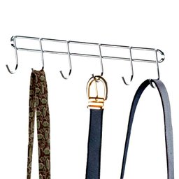 Suporte Multiuso Para Parede Vassoura Utensílios Aço Cromado - 5