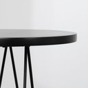 Ver imagem 3 de Mesa Lateral Fancy Redonda 26x58cm – Preto Estofaria Willy