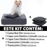 Cama Box Para Cachorro + 2 Travesseiros + 2 Capas Caminha Pet BF Colchões - 3
