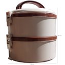 Ver imagem 2 de Marmita Térmica Plástica 2 Termopratos 1,6l Container Food