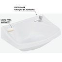 Ver imagem 7 de Pia Lavatório Banheiro 4,8l + Torneira Reforçada Branca + Sifão Sanfonado + Engate Flexível + Veda R
