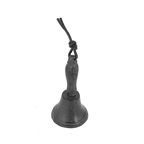 Peça Decorativa Sino em Ferro Preto 12,5cm Xy0147 Btc