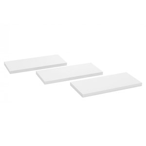Prateleira MDF 30/40/50/60 x 15 cm Kit 4 Peças Branco Eví Decor