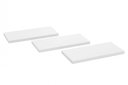 Ver imagem 1 de Prateleira MDF 30/40/50/60 x 15 cm Kit 4 Peças Branco Eví Decor