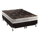 Ver imagem 1 de Cama Box Queen: Colchão Espuma D33 Paropas Pasquale Plus + Base CRC Suede Black(158x198)