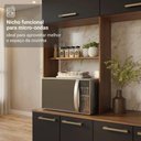 Ver imagem 3 de Cozinha Compacta Lille 8 Portas 2 Gavetas MDP 265cm Rustic Madesa
