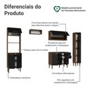 Ver mais imagens de Cozinha Compacta Lille 8 Portas 2 Gavetas MDP 265cm Rustic Madesa