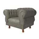 Ver imagem 2 de Kit 2 poltronas Chesterfield Capitonê Elisabeth Suede Cinza Chumbo Decoração, Recepção, Salas de Tv