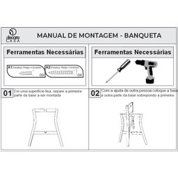 Kit 4 Banquetas Alta Balcão de Madeira Maciça Estofada para Bistrô - Bege Claro - 8