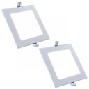 Ver imagem 1 de Plafon Painel Led Embutir 25w Branco Frio Quadrado Kit 2
