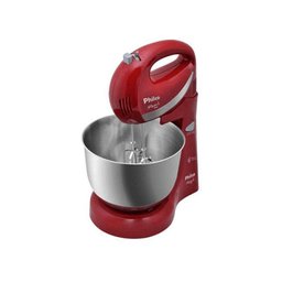 Batedeira Paris Inox 350W 4 Velocidades + Pulsar Vermelha 110v - Philco - 3 Batedeira Paris Inox 350W 4 Velocidades + Pulsar Vermelha 110v - Philco - 3
