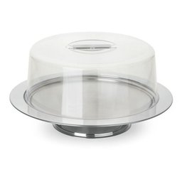 Prato para Bolo com pedestal Vision 33 cm Forma Inox 0178 - 1 Prato para Bolo com pedestal Vision 33 cm Forma Inox 0178 - 1