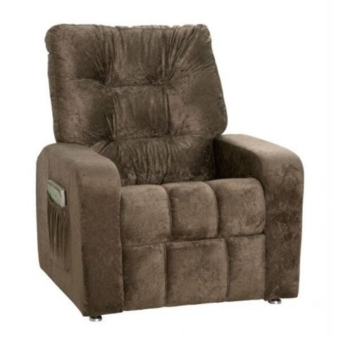 Poltrona do Papai Reclinável Matrix Azera em Tecido Suede Marrom
