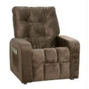 Ver imagem 1 de Poltrona do Papai Reclinável Matrix Azera em Tecido Suede Marrom