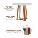 Ver mais imagens de Conjunto Mesa Áustria Redonda 4 Cadeiras Serena Estofadas Madeira Maciça Espresso Móveis