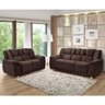 Conjunto de Sofá Hellen 3 e 2 Lugares Cordoba - Café - 1