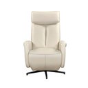 Ver imagem 6 de Poltrona Reclinável Elétrica Luxury Couro Legítimo Off White - Mozzelar