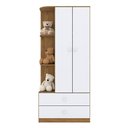 Ver imagem 6 de Berço e Guarda Roupa Infantil Labirinto Rústico Branco Brilho com Colchão Ortobom - Henn