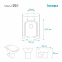 Ver imagem 3 de Assento Sanitário Bali Branco para Vaso Incepa