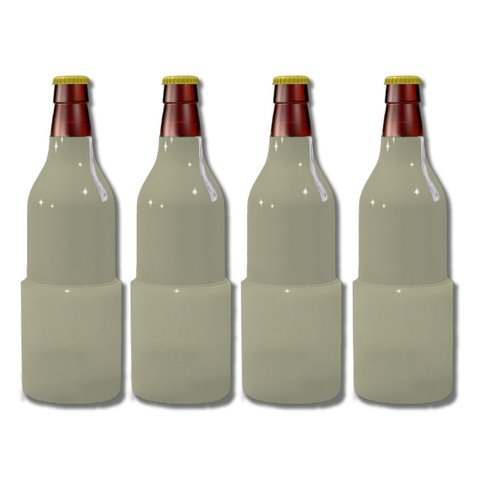 Kit 4 Porta Garrafa Cerveja Térmico Gel Fri-ice Conserva P/ 2 Horas