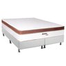 Cama Box Queen: Colchão Molas Ensacadas Bom Pastor MasterPocket Astro + Base CRC Courano Branco(158x - 1