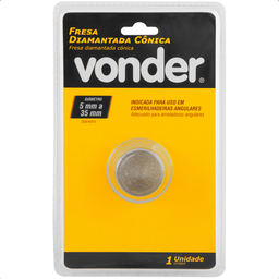 Fresa Diamantada Cônica 5 Mm a 35 Mm Vonder - 8
