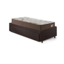 Ver imagem 7 de Base Box Cama Solteirão Sapateira Courino Linho Marrom e Colchão Relax Adorabile Ecoflex 96x203