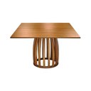 Ver imagem 1 de Mesa de Jantar Armonia 4 Lugares Quadrada Laminado Cinamomo 135cm