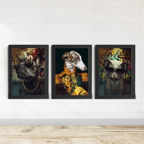 Kit Quadros Decorativos PET 3 peças