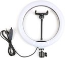 Ver imagem 3 de Ring Light Iluminador Led Usb 10 Polegadas 26Cm Com Suporte Tripé 2 Metros