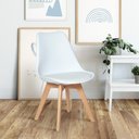 Ver imagem 3 de Conjunto 04 Cadeiras Eames Wood Leda Design Branca