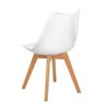 Conjunto 04 Cadeiras Eames Wood Leda Design - Branca - 6