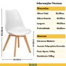 Conjunto 04 Cadeiras Eames Wood Leda Design - Branca - 3