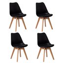 Ver imagem 1 de Kit 4 Cadeiras Eames Wood Leda Design