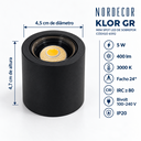 Ver imagem 4 de Kit 4 Spot LED Klor Gr Red. 24° 5W 3000k Pt