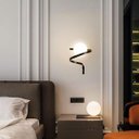 Ver imagem 2 de Luminária Arandela Parede 25cm Jabuticaba Espiral Globo Vidro Gimpo Kjbd-443:preto