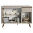 Ver imagem 5 de Balcão de Cozinha 120cm 3 Portas 1 Gaveta com Pés Nice Madesa
