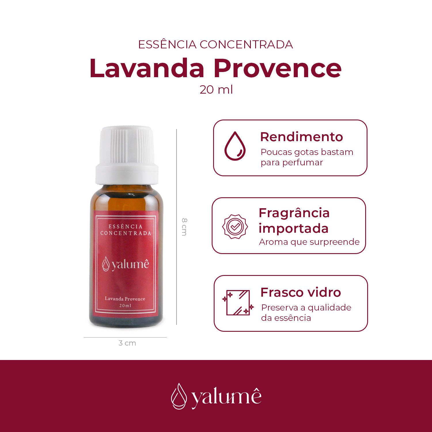 Essência Concentrada Lavanda Provence 20 Ml para Difusor, Aromaterapia, Aromatizador Elétrico - 2