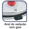 Panela de Pressão Clock 4,5 Litros Anti Aderente Vermelho - 5