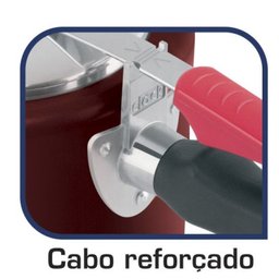 Panela de Pressão Clock 4,5 Litros Anti Aderente Vermelho - 4