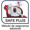 Ver imagem 3 de Panela de Pressão Clock 4,5 Litros Anti Aderente Vermelho