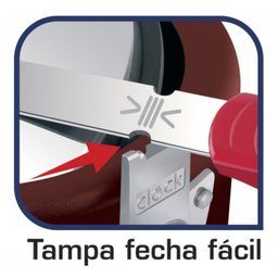 Panela de Pressão Clock 4,5 Litros Anti Aderente Vermelho - 2