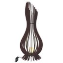 Ver imagem 2 de Abajur Grande de Chão ANA MARIA MDF Luminária -:Preto/Kit com 2 - 90x28cm e 75x23cm