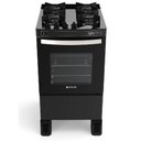 Ver imagem 2 de Fogão Atlas Agile Glass, 4 Bocas, Mesa de Vidro - Preto